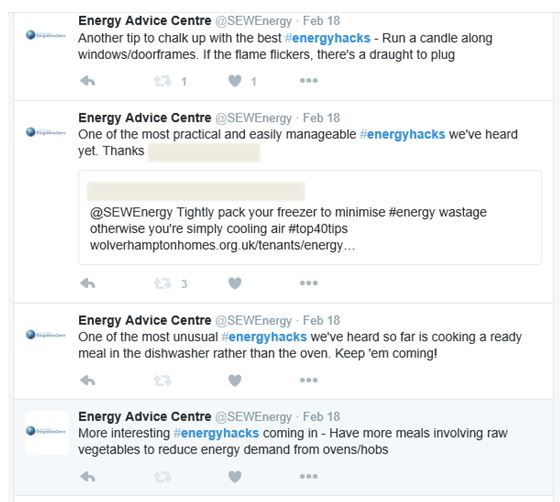 Energy Hack tweets