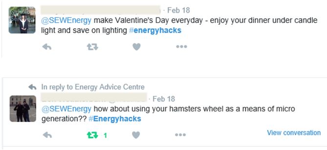 energy hacks tweets